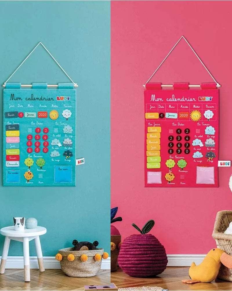 Ludi Mon Calendrier Basic - Bleu - Ludi - Jouets éducatifs - Babyboss.ma