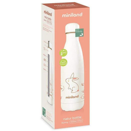 Miniland Bouteille 500ml - Nature Bunny - Miniland - Gourdes Isothermes pour bébé Maroc -www.babyboss.ma