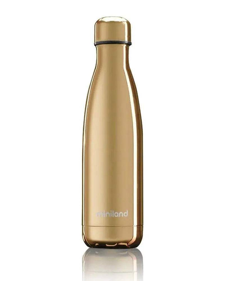 Miniland Bouteille Deluxe 500ml - Gold - Miniland - Gourdes Isothermes pour bébé Maroc -www.babyboss.ma