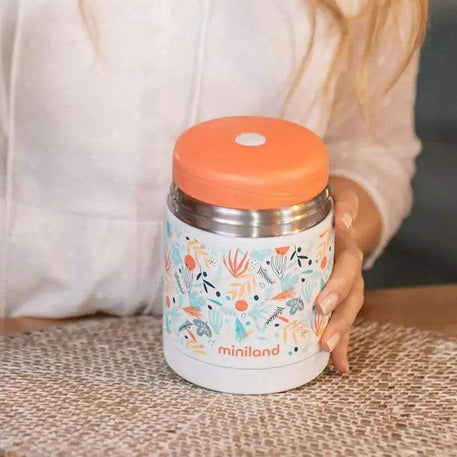 Miniland Thermos Alimentaire Solide 600ml - Mediterranean - Miniland - Thermos pour bébé Maroc -www.babyboss.ma