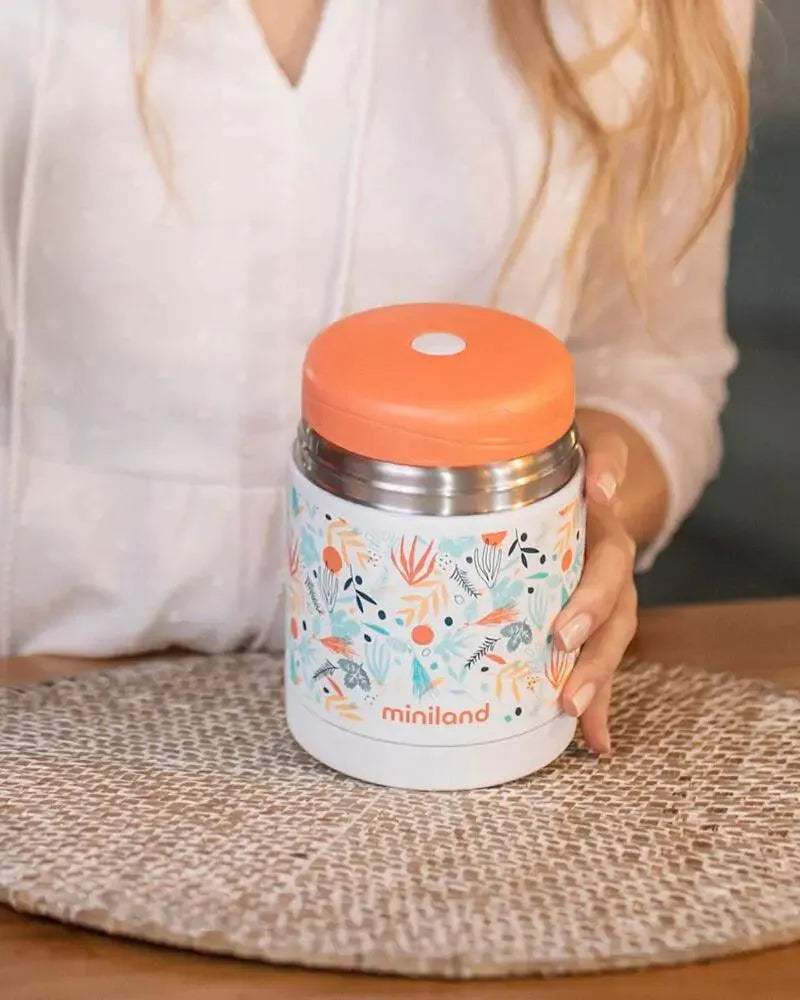 Miniland Thermos Alimentaire Solide 600ml - Mediterranean - Miniland - Thermos pour bébé Maroc -www.babyboss.ma