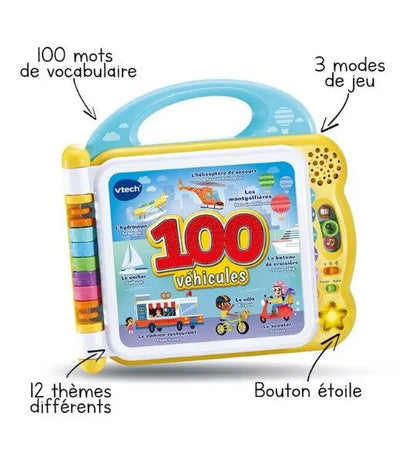 Mon imaginer bilingue 100, véhicules - Babyboss.ma - Vtech - pour bébé maroc