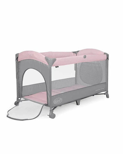 MS Innovaciones Lit de Voyage Complet Oxford - Rose & Gris - Babyboss.ma - MS Innovaciones - pour bébé maroc