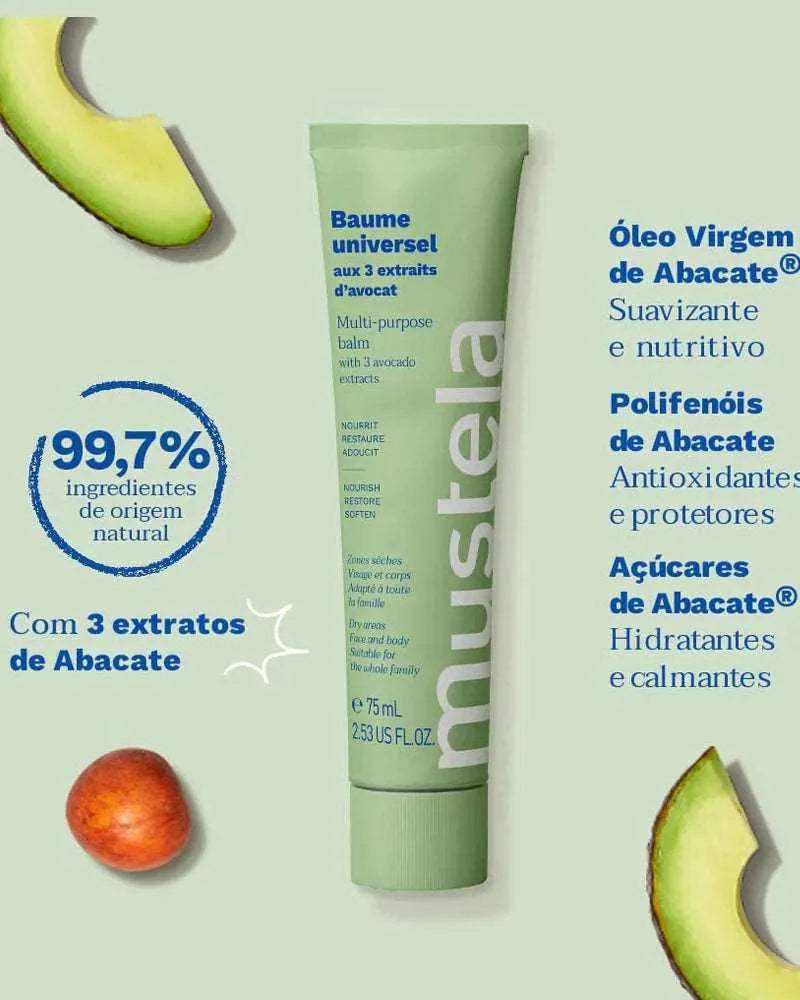 Mustela Baume Universel BIO aux 3 Extraits d'Avocat - 75ml - Mustela - pour bébé Maroc -www.babyboss.ma