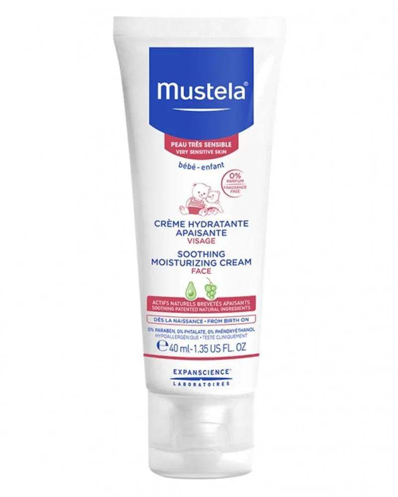 Mustela Crème Visage Hydratante Apaisante - 40ml - Mustela - Hygiène et Soin pour bébé Maroc -www.babyboss.ma
