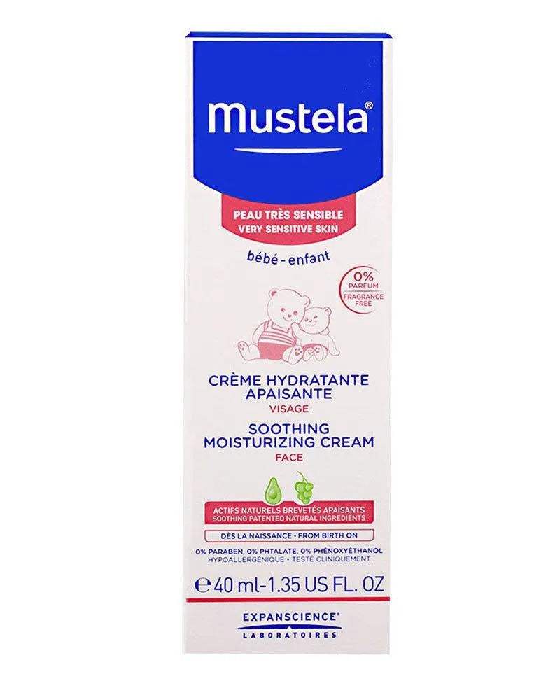 Mustela Crème Visage Hydratante Apaisante - 40ml - Mustela - Hygiène et Soin pour bébé Maroc -www.babyboss.ma