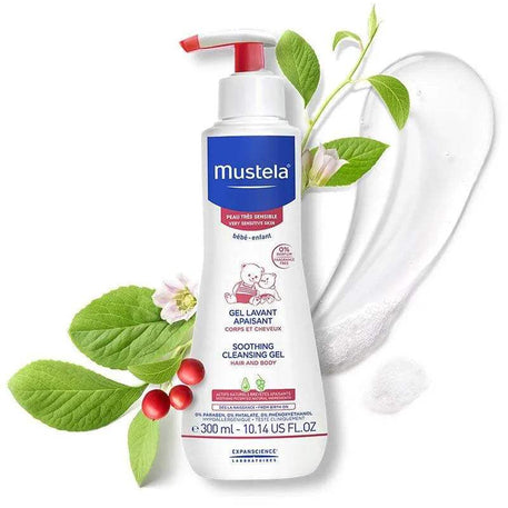 Mustela Gel Lavant Apaisant - 300ml - Mustela - Hygiène et Soin pour bébé Maroc -www.babyboss.ma
