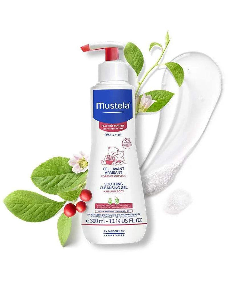 Mustela Gel Lavant Apaisant - 300ml - Mustela - Hygiène et Soin pour bébé Maroc -www.babyboss.ma