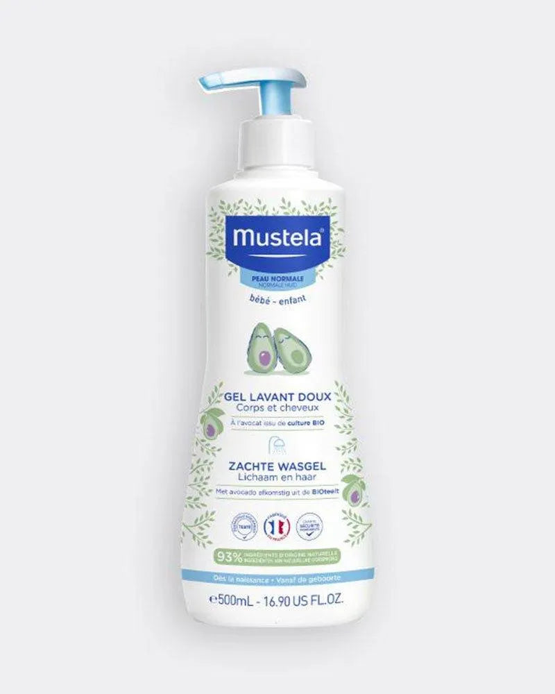 Mustela Gel Lavant Doux à l'Avocat BIO - 500ml - Babyboss.ma - Mustela - pour bébé maroc