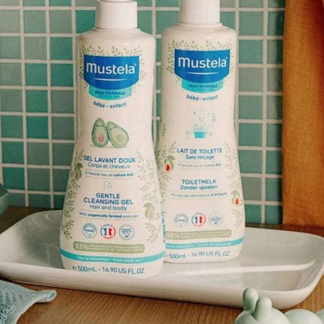 Mustela Gel Lavant Doux à l'Avocat BIO - 500ml - Mustela - Hygiène et Soin pour bébé Maroc -www.babyboss.ma