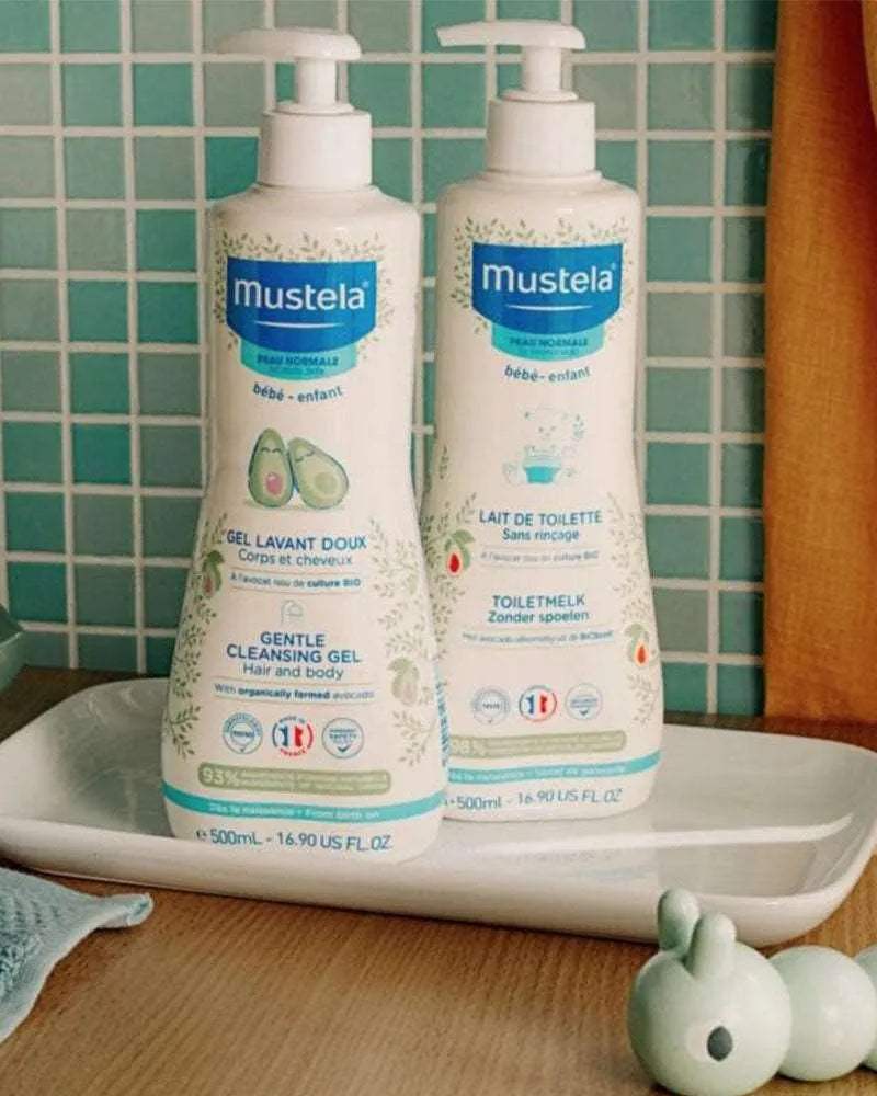 Mustela Gel Lavant Doux à l'Avocat BIO - 500ml - Mustela - Hygiène et Soin pour bébé Maroc -www.babyboss.ma