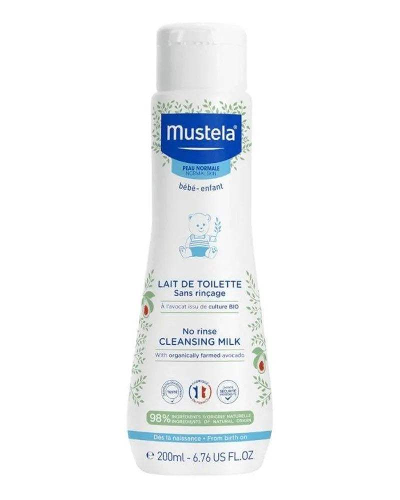 Mustela lait de toilette sans rinçage à l'avocat bio, flacon de 200 ml – vue 2 – BabyBoss.ma
