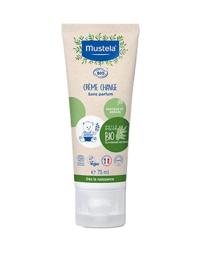mustela-creme-de-change-bio-75ml-babyboss-ma-mustela-pour-bebe-maroc - Babyboss.ma -bebe-maroc
