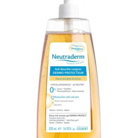 neutraderm-gel-douche-surgras-dermo-protecteur-500ml-babyboss-ma-neutraderm-pour-bebe-maroc - Babyboss.ma -bebe-maroc