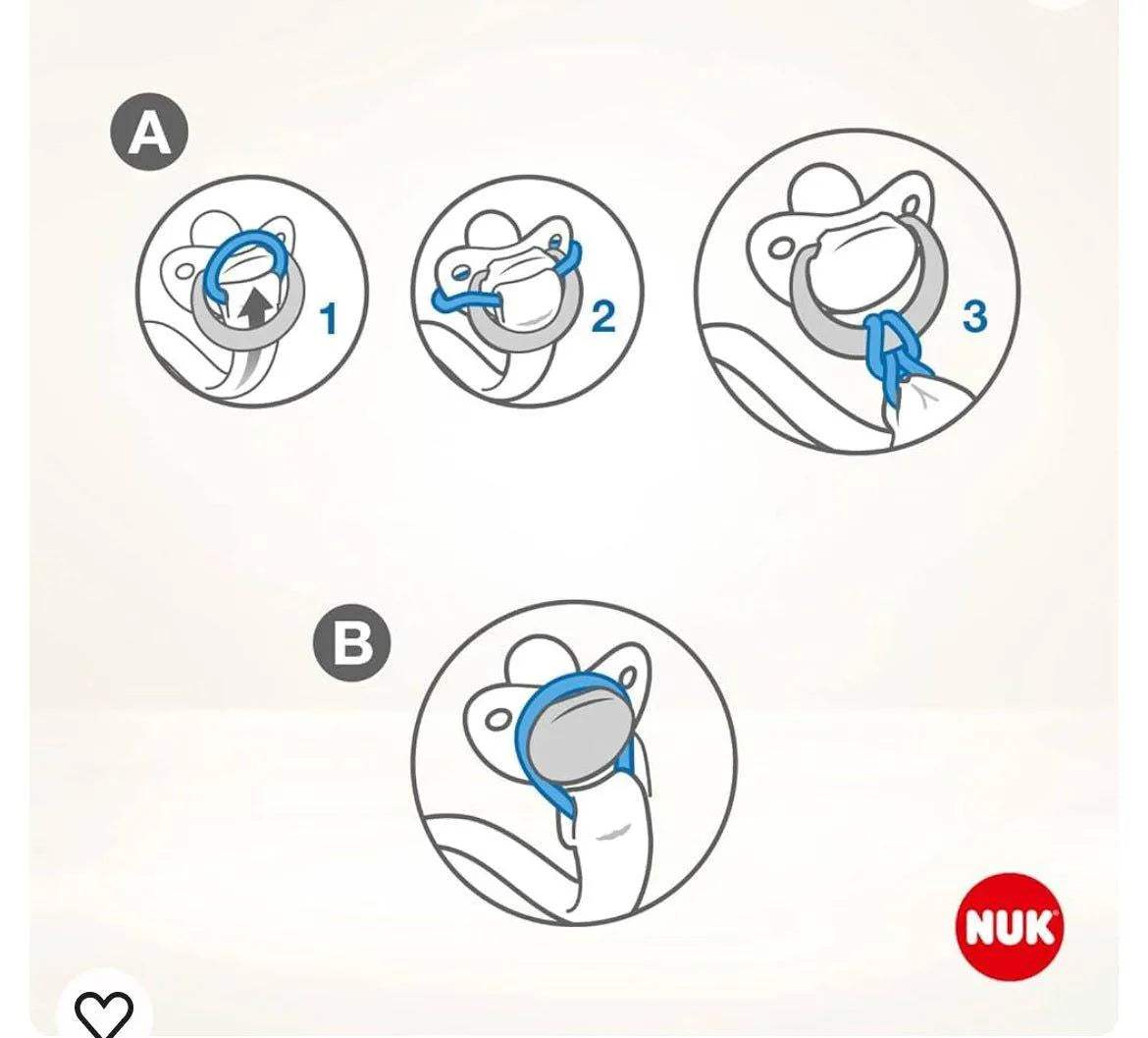 Nuk Attache-sucette tissu montgolfière rose - NUK - pour bébé Maroc -www.babyboss.ma