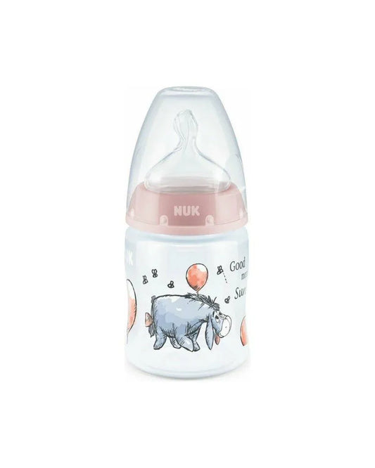 NUK Biberon First Choice+ 0-6m 150ml - Winnie l'ourson Rose - Babyboss.ma - NUK - pour bébé maroc