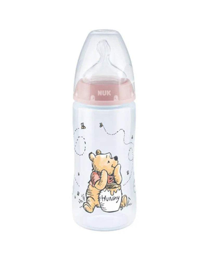Nuk Biberon First Choice+ 300ml 0-6 mois - Winnie l’Ourson Rose - NUK - pour bébé maroc - www.babyboss.ma