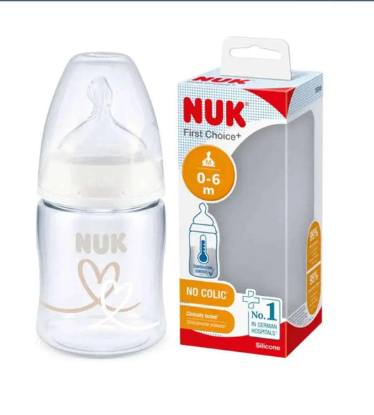 Nuk Biberon first choice+ Température control 150ml 0-6mois Cœur - Babyboss.ma - NUK - pour bébé maroc