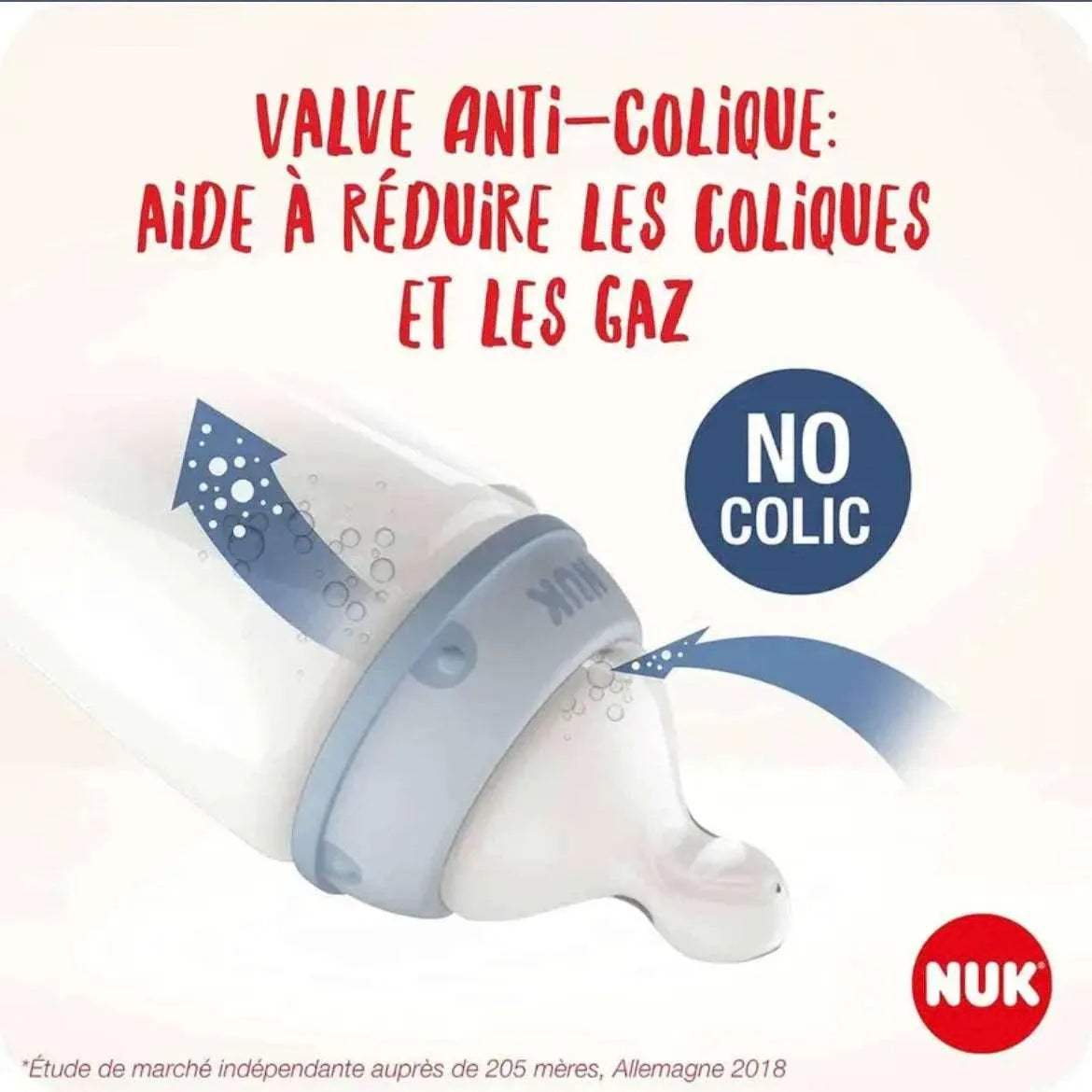 Nuk Biberon first choice+ Température control 150ml 0-6mois Cœur - NUK - pour bébé Maroc -www.babyboss.ma