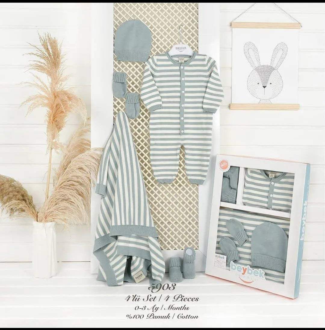 Pack naissance 100% coton - Beybek - pour bébé Maroc -www.babyboss.ma