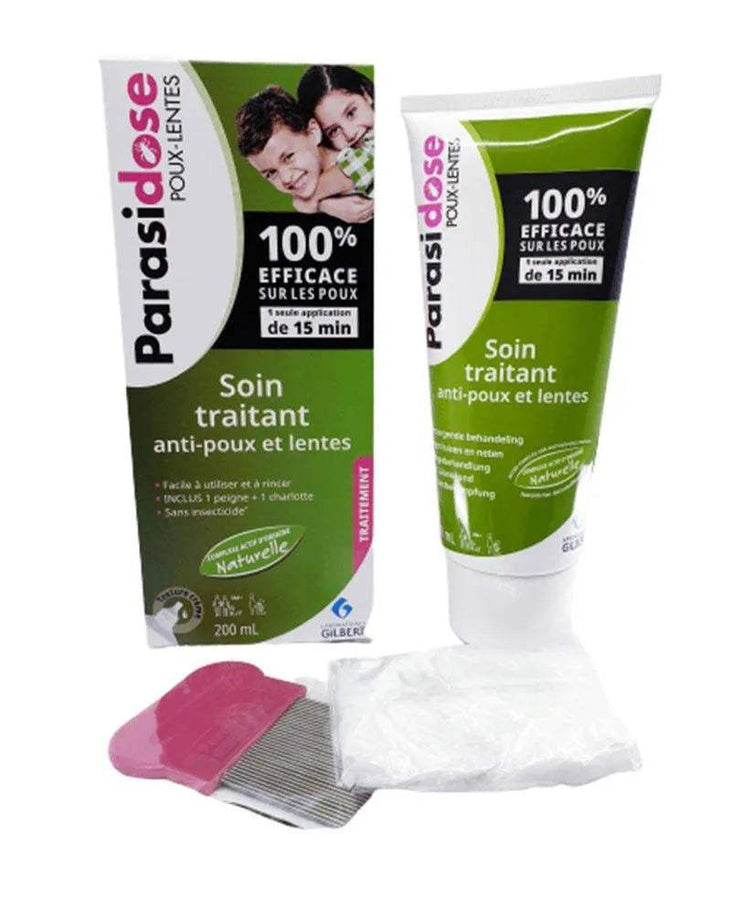 Parasidose Gilbert Soin Traitant Anti-Poux et Lentes - 200ml - Gilbert - pour bébé maroc - www.babyboss.ma