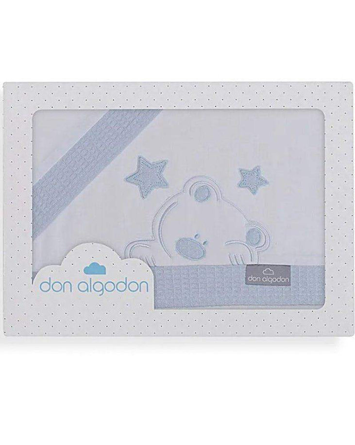 Parure de Lit 60×120cm - Bleu - Interbaby - pour bébé maroc - www.babyboss.ma