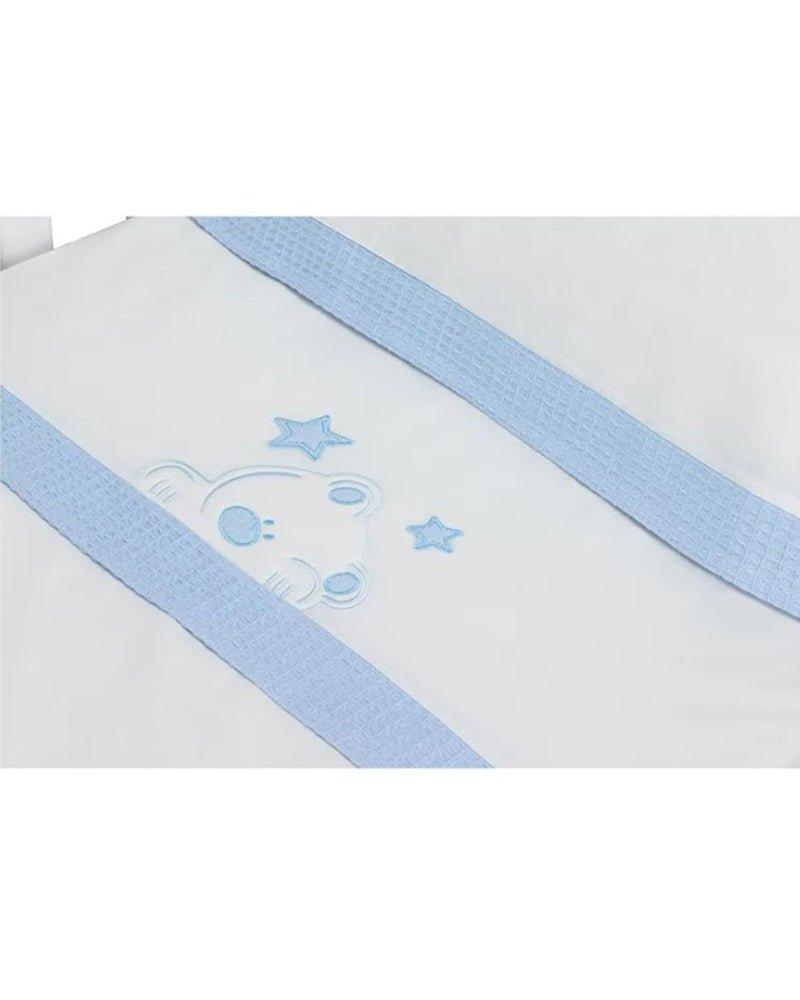 Parure de Lit 60×120cm - Bleu - Babyboss.ma - Interbaby - pour bébé maroc