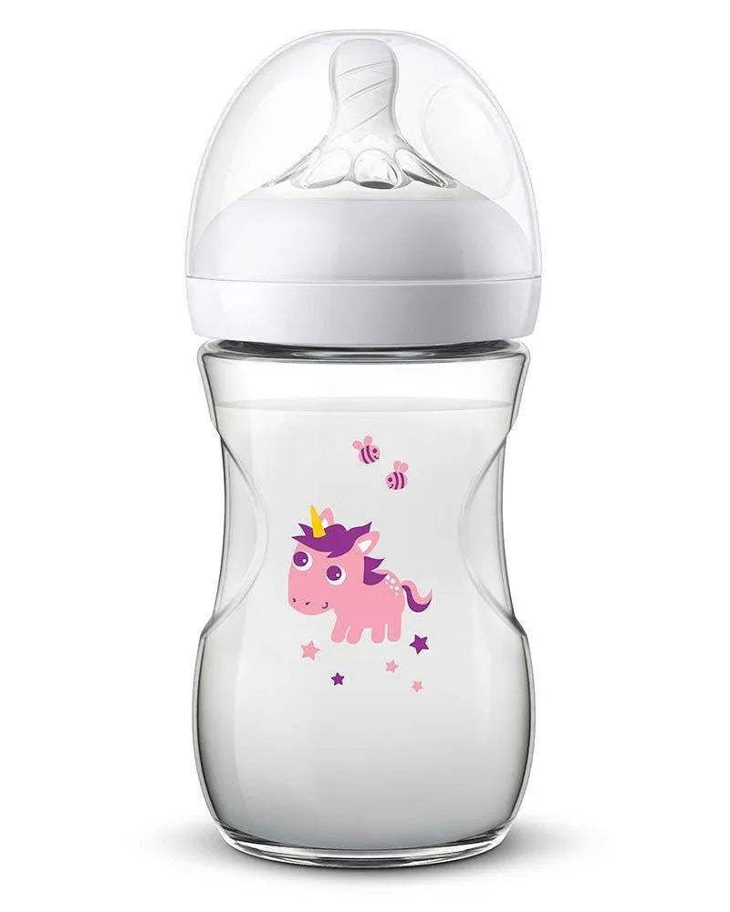 Philips Avent Biberon Natural 260ml - Licorne - Philips Avent - Biberon pour bébé Maroc -www.babyboss.ma