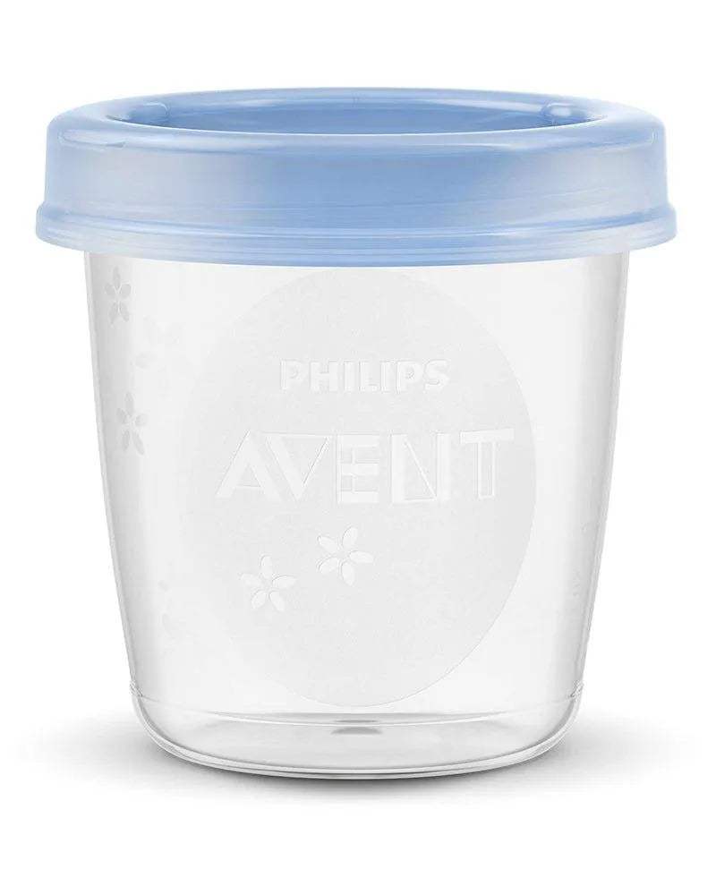 Philips Avent Kit 10 pots de conservation - 180ml - Philips Avent - Conservation du Lait pour bébé Maroc -www.babyboss.ma