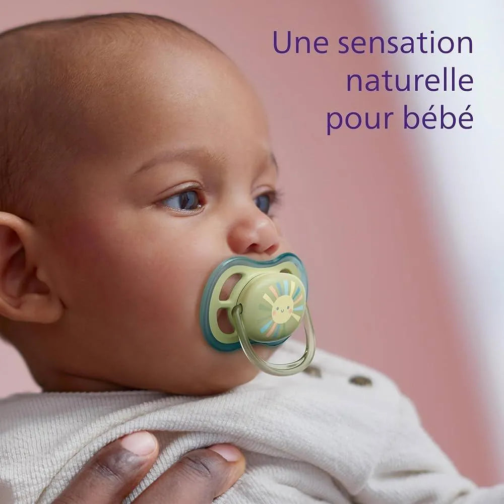 Philips Avent Sucette Ultra Air - 2 sucettes - Babyboss.ma - Philips Avent - pour bébé maroc