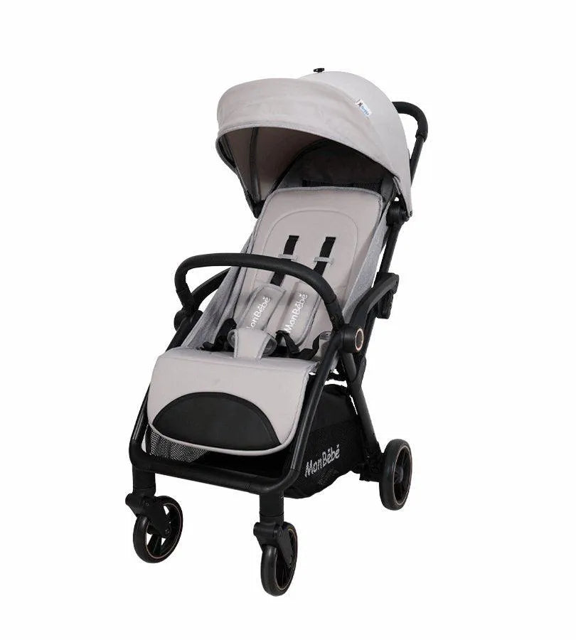 POUSSETTE AUTO-PLIANTE GRIS – MON BÉBÉ - Babyboss.ma - mon bebe - pour bébé maroc