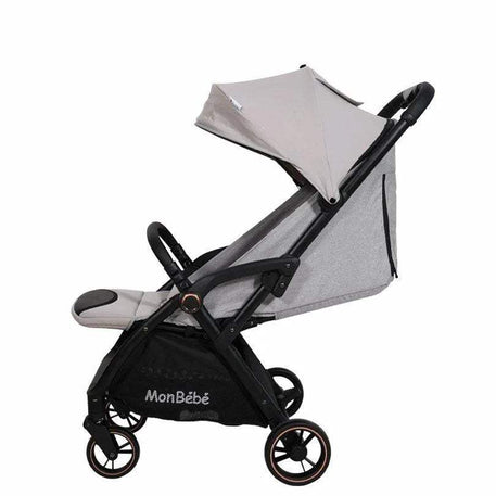 POUSSETTE AUTO-PLIANTE GRIS – MON BÉBÉ - mon bebe - Poussettes pour bébé Maroc -www.babyboss.ma