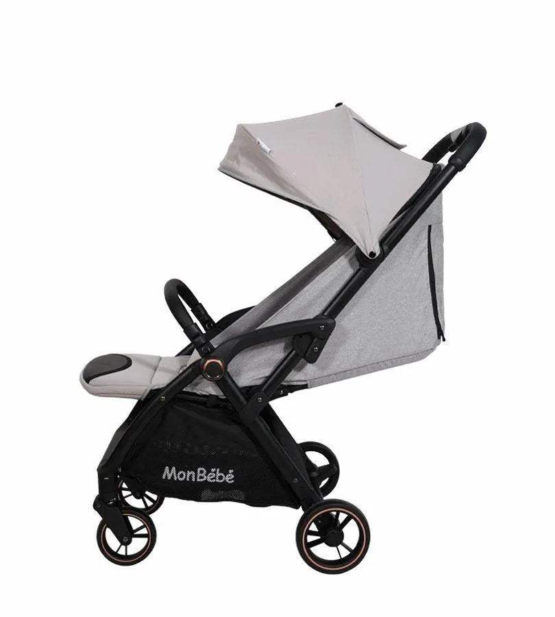 POUSSETTE AUTO-PLIANTE GRIS – MON BÉBÉ - mon bebe - Poussettes pour bébé Maroc -www.babyboss.ma