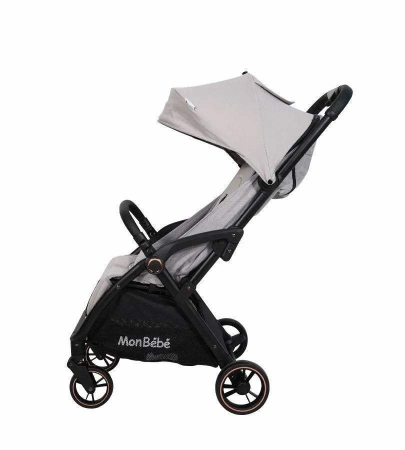POUSSETTE AUTO-PLIANTE GRIS – MON BÉBÉ - mon bebe - Poussettes pour bébé Maroc -www.babyboss.ma