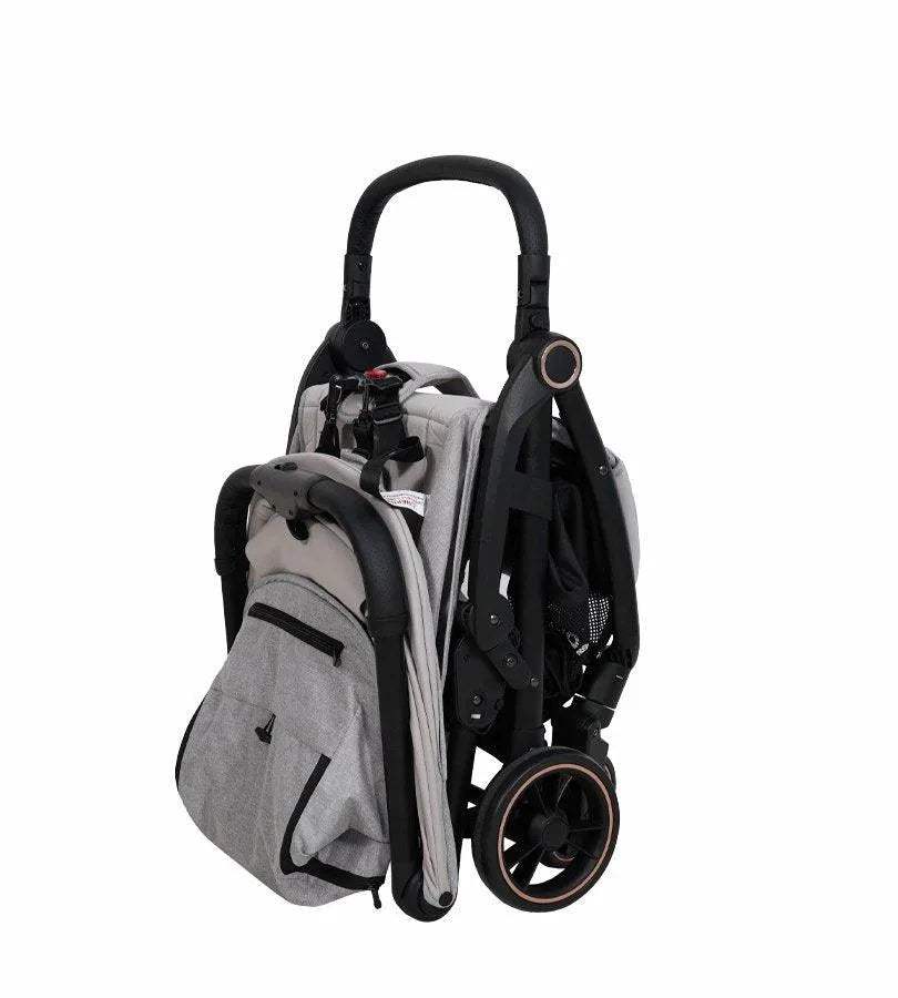 POUSSETTE AUTO-PLIANTE GRIS – MON BÉBÉ - mon bebe - Poussettes pour bébé Maroc -www.babyboss.ma