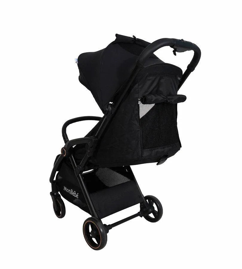 POUSSETTE AUTO-PLIANTE NOIR – MON BÉBÉ - Babyboss.ma - mon bebe - pour bébé maroc