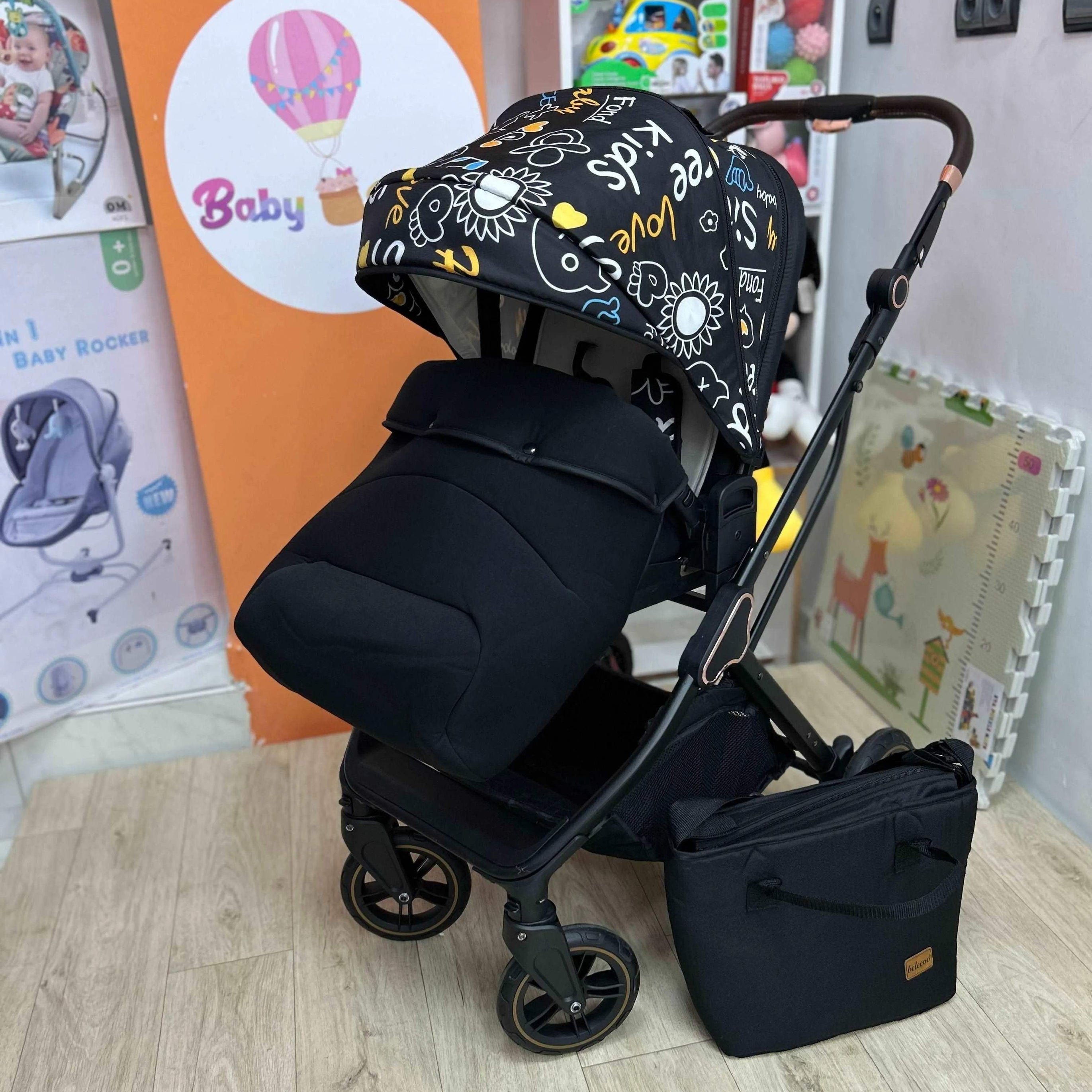 Poussette belecoo réversible - BELECOO - Poussettes pour bébés pour bébé Maroc -www.babyboss.ma