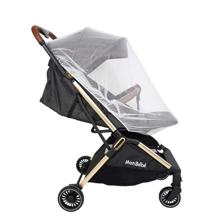 POUSSETTE GOLD EDITION AUTO-PLIANTE GRIS FONCE – MON BÉBÉ - mon bebe - pour bébé Maroc -www.babyboss.ma