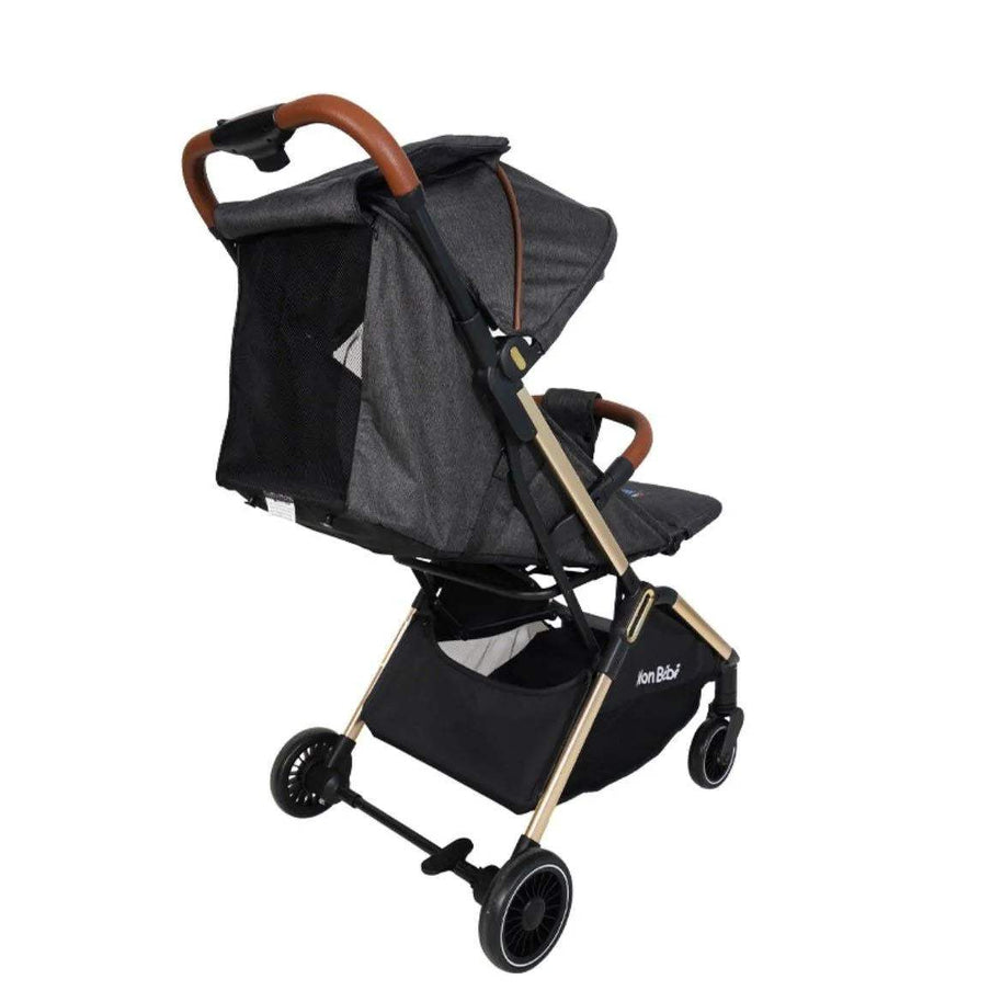 POUSSETTE GOLD EDITION AUTO-PLIANTE GRIS FONCE – MON BÉBÉ - mon bebe - pour bébé Maroc -www.babyboss.ma