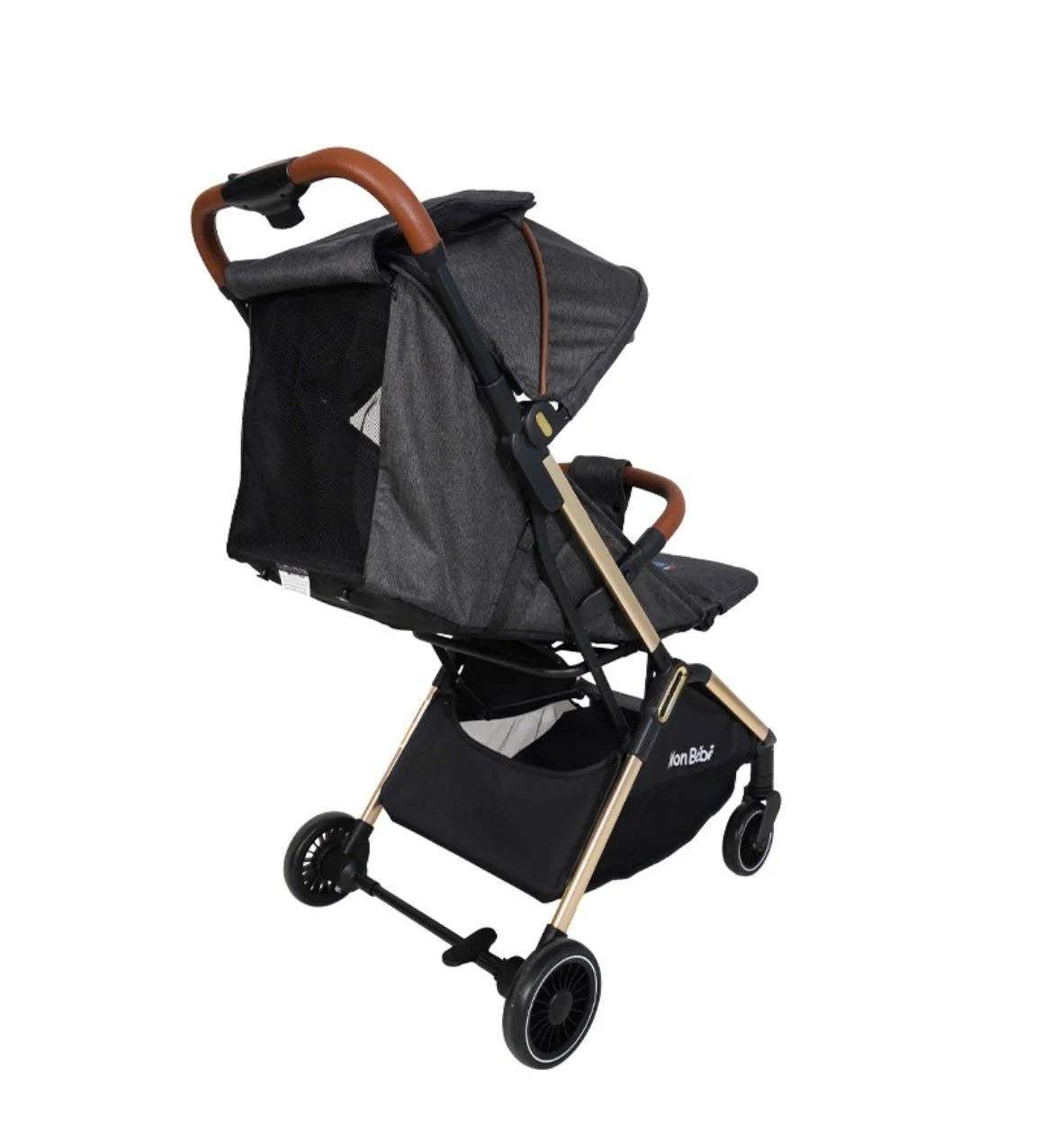 POUSSETTE GOLD EDITION AUTO-PLIANTE GRIS FONCE – MON BÉBÉ - mon bebe - pour bébé Maroc -www.babyboss.ma