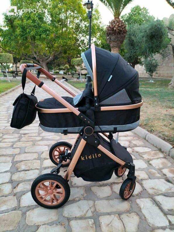 Poussette Réversible + siège auto V91- Kidilo - Kidilo - Poussettes pour bébé Maroc -www.babyboss.ma