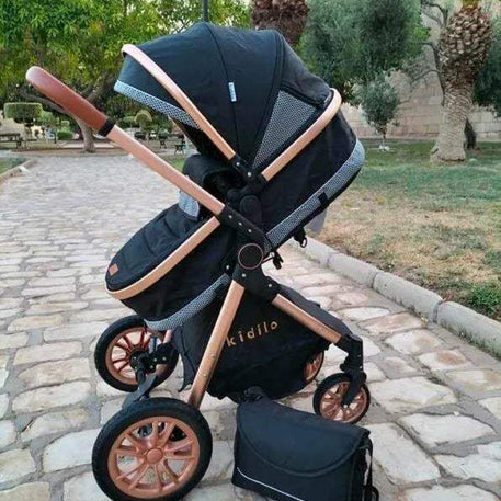 Poussette Réversible + siège auto V91- Kidilo - Kidilo - Poussettes pour bébé Maroc -www.babyboss.ma