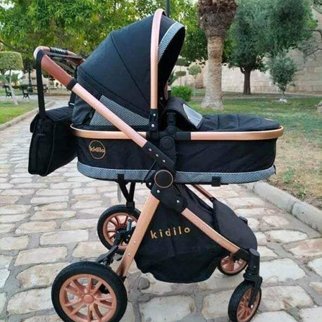 Poussette Réversible + siège auto V91- Kidilo - Kidilo - Poussettes pour bébé Maroc -www.babyboss.ma