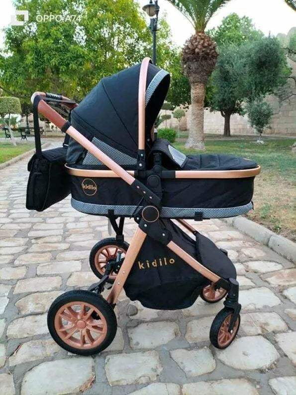 Poussette Réversible + siège auto V91- Kidilo - Kidilo - Poussettes pour bébé Maroc -www.babyboss.ma