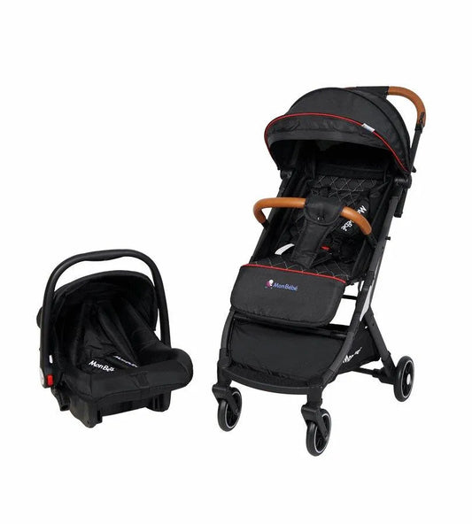 Poussette valise avec maxi cosi-noir - Babyboss.ma - mon bebe - pour bébé maroc