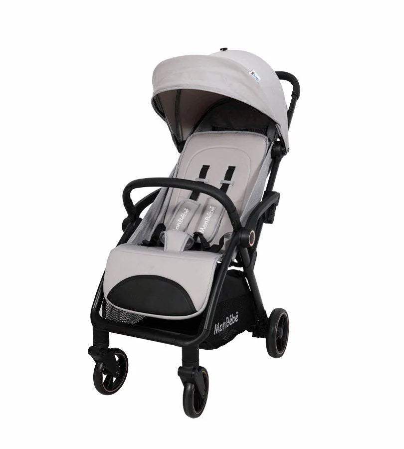 عربة أطفال رمادية قابلة للطي ذاتيًا – طفلي – BABYBOSS