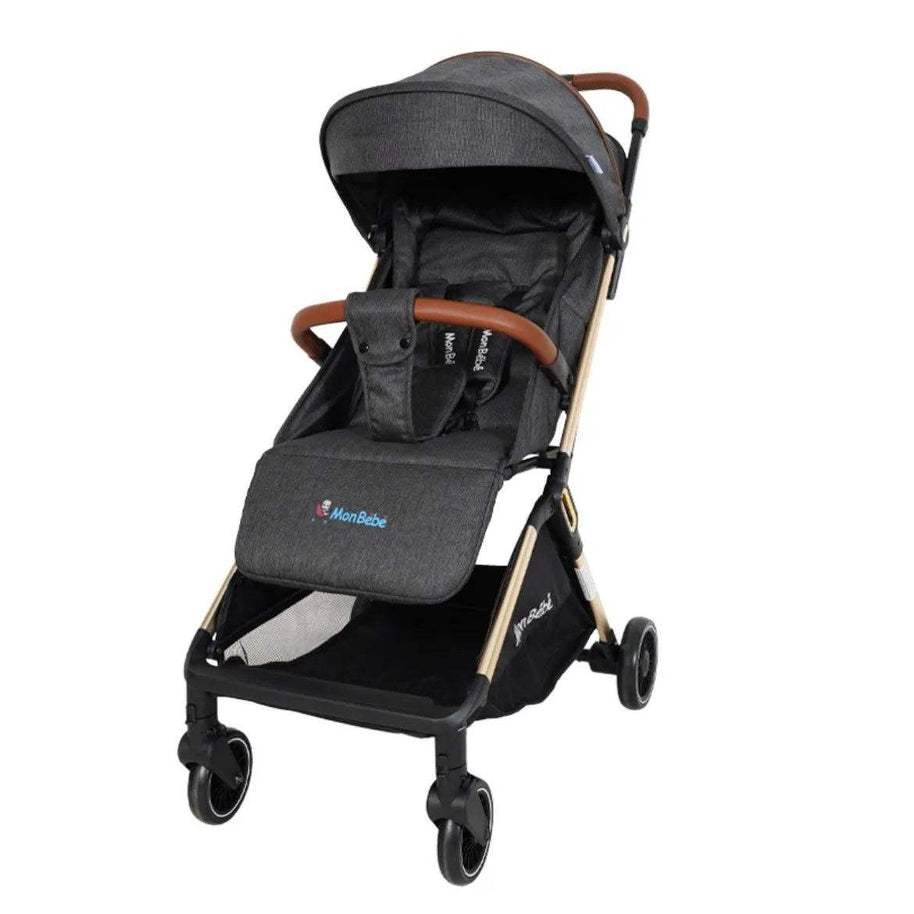 poussette-gold-edition-auto-pliante-gris-fonce-mon-bebe-babyboss-ma-mon-bebe-pour-bebe-maroc-1 - Babyboss.ma -bebe-maroc