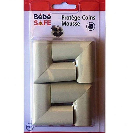 Protège Coins Mousse (4pcs) Bébé Safe - Blanc - Bébé Safe - Sécurité Maison pour bébé Maroc -www.babyboss.ma