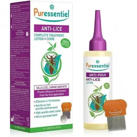 PURESSENTIEL LOTION ANTI-POUX + PEIGNE -100 ML - Babyboss.ma - Puressentiel - pour bébé maroc