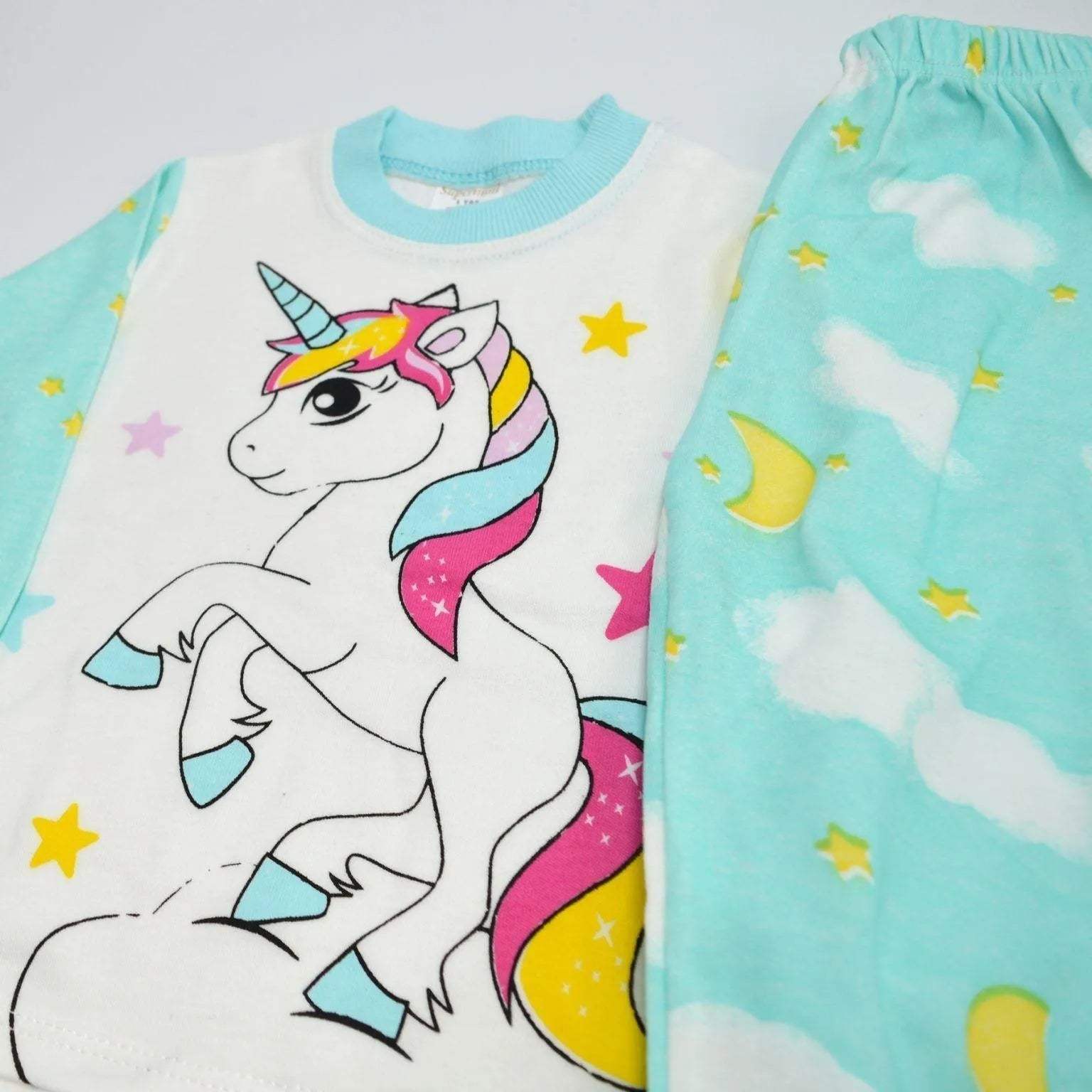 Pyjama unicorne 100% Cotonn - Beybek - pour bébé Maroc -www.babyboss.ma